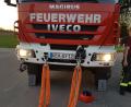 Der Windeneinsatz gehört zur Seltenheit bei Feuerwehreinsätzen. Dennoch müssen für den Ernstfall die Hangriffe der Mannschaft sitzen und die Ausrüstung umfangreich vorhanden sein.