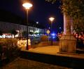 Mit einer Lichterprozession zogen die Gläubigen der katholischen Pfarrei nach der ersten Maiandacht in der Pfarrkirche Mariä-Himmelfahrt in einer Lichterprozession zur Mariensäule am Marktplatz.
