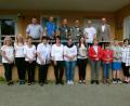 Breitensportler, Karateka, Keglerinnen und Judoka (von links oben) repräsentieren die Vielfalt sportlicher Tätigkeit beim SCE. 	Bilder: rn (3)
