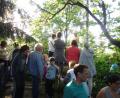 Teilnehmer der Wanderung auf dem Gipfel des „Oberen Eibensteins“.