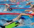 Bei der ersten Disziplin des Weidener Triathlons geht es im 50-m-Becken des Schätzlerbads sicher wieder eng zu. Die Jubiläumsveranstaltung findet am Samstag, 19. Mai, statt.  	Bild: G. Büttner