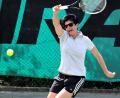 Irene Koch vom TC Paulsdorf (Bild) verlor an Nummer zwei ihr Einzel gegen Alexandra Eilmes vom TC Lerchenbühl Bayreuth 6:7/7:6/6:10.  	Bild: Ziegler