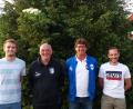 Bild: FFZ
Bild v. li.: Zum Abschied &uuml;berreichten Spielf&uuml;hrer Michael Pfleger, 1. Vorstand Josef Sirtl und Abteilungsleiter Christoph Ackermann dem scheidenden Trainer (2. v. re.) Pr&auml;sente in Form von Gutscheinen.