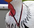 Bild: Ziegler
Das Maskottchen des Hahnenkammlaufes in Edelsfeld.
