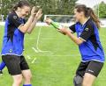 Bild: Ziegler
SG SpVgg Ebermannsdorf - 1. FC Edelsfeld  0:2 (0:0)

Saison: 2017/18, 18. Spieltag 

Cornelia Kemptner (rechts) und Annika Wolf vom 1. FC Edelsfeld im Sektlaune

 Bild: Ziegler