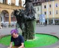 Bild: Uli Piehler
Grünes Wasser im Hochzeitsbrunnen hatte am Wochenende für Aufsehen in Amberg gesorgt.
