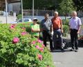 Bild: Neumann, Jochen [NJN] (jochen.neumann@erbendorf.de)
Zweiter Bürgermeister Johannes Reger (rechts) und Bauhof-Vorarbeiter Josef Liedl (zweiter von rechts) mit den für die Pflege zuständigen Mitarbeitern (von links) Irmgard Heldmann und Michael Schraml.