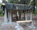 Bild: Rosner, Josef
14 Granitstelen und das Dach der künftigen Marienkapelle sowie eine Ruhebank wurden bereits installiert.