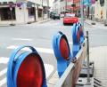 Bild: Schönberger, Gabi [gsb]
Die Stadtwerke haben die Sperrung an der Kreuzung der Ring- und Goethestraße vorbereitet: Am Montag beginnen die Kanalbauarbeiten.