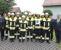 Bild: Pilfusek, Josef [PI] (josef.pilfusek@t-online.de)
Lob für die bestandenen Leistungsprüfungen gab es von Bürgermeister Johann Maurer und Kreisbrandmeister Alfons Huber (von rechts). Bild: pi
