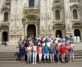 Bild: exb
Die Reisegruppe der Pfarrei St. Konrad ist vom Mailänder Dom beeindruckt.