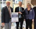 Bild: exb
Nun ist es amtlich: Werner Renner, Klaus Emmerich, Sabine Hirsch und Richard Reisinger (von links) verkündeten die sehr gute Platzierung.