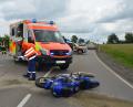 Bild: dob
Ein schwer- und ein mittelschwerverletzter Biker und drei total beschädigte Fahrzeuge waren die Bilanz eines Verkehrsunfalls auf der Umgehungsstraße bei Vohenstrauß auf Höhe der Einmündung Wernberger Straße.