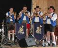 Bild: frd
Das „Berzhofer Blech“ spielte bis in den Abend hinein zum Musikerfest zünftig auf und brachte Stimmung in den „Stodl“.