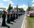 Bild: rn
Ein Blickfang: Die Feuerwehr Tremmersdorf mit ihren Festdamen.
