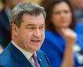 Bild: Lino Mirgeler, dpa
Der bayerische Ministerpräsident Markus Söder (CSU) im Landtag.