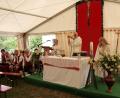 Bild: (ads)
Höhepunkt der Gailoher Kirchweih anlässlich des Patroziniums der kleinen, schmucken Dreifaltigkeitskapelle dort war sicherlich die Festmesse, bei der Pfarrer Alois Berzl auf das ewige Geheimnis der Heiligen Dreifaltigkeit einging.