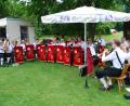 Bild: enz
Die Blaskapelle Ernestgrün war beim Gartenfest des Musikvereins unermüdlich im Einsatz