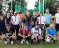 Bild: Götz
Armin Wolf (vorne, rechts) kam mit einigen hochkarätigen Sportlern ins Sepp-Simon-Stadion, um Kinder für Sport zu begeistern.