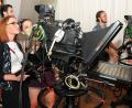 Bild: Stephan Huber
Campus-Gäste in der Medientechnik durften die Kameras im Studio testen, auf der Moderatoren-Couch Platz nehmen und vieles ausprobieren, was im Studium gelehrt wird.