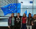 Bild: Madlen Raub/exb
Die Teilnehmer am Erasmus-Projekt stellten ihre Ergebnisse in der Europäischen Kommission vor.	Bild: Madlen Raub/exb