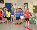 Bild: Beyerlein
Weil es draußen regnet, werden die Spielstationen kurzerhand ins Klassenzimmer verlegt.