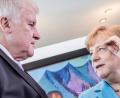 Bild: dpa/Michael Kappeler
Showdown: Merkel contra Seehofer