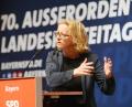 Bild: Schönberger, Gabi
SPD-Landesvorsitzende Natascha Kohnen beim Parteitag in Weiden