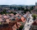 Bild: le
Ein Blick vom Turm der evangelischen Kirche St. Johannes Baptista.