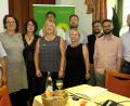 Bild: Hirsch
Bei der Kreisversammlung der „Grünen“ lehnten Rudi Sommer, Claudia Müller-Völkl, Petra Huber, Elisabeth Bauer, Johannes Feicht, Marion Juniec-Möller, Benjamin Quaas, Andreas Winterstein, Sirko Galz und Norbert Wein (von links) die geplante Umgehungsstraße im Städtedreieck ab.