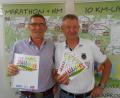 Bild: abi
Markus Morgenroth (links) und Peter Karl vom Organisationsteam freuen sich schon auf den neuen Fichtelgebirgsmarathon mit drei Distanzen.