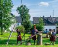 Bild: exb
Die Pullenreuther Steinwaldspiele erfordern Kraft und Geschicklichkeit. Teilnehmen kann man nur im Kilt.