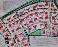 Bild: ds
Der Grünordnungsplan für das neue Baugebiet „Am Weihergarten“ mit den abgrenzenden Hecken am oberen Bildrand und den Baumreihen in der Erschließungsstraße samt Grünstreifen.