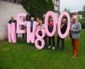 Bild: krb
In Pink präsentiert sich die Alte Schießstätte mit ihrer Ausstellung zum Stadtjubiläum.