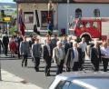 Bild: hkö
Kirchenzug mit vorne von links: 3. Bürgermeister  Karl Lenhard, Bürgermeister  Peter König und 2. Bürgermeister  Dr. Günther Fütterer.