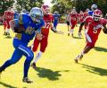 Bild: Kestler
Die Vikings Weiden legen den Vorwärtsgang ein. Den 38:6-Kantersieg in Kümmersbruck stellen die Max-Reger-Städter erst nach der Pause sicher.