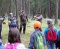 Bild: fsb
Das Waldhorn als Jagdführer lernten die Schüler beim Pilotprojekt des Jagdschutz- und Jägerverbandes kennen.