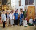 Bild: soj
Einer Tür mit verschiedenen Schlüsselsymbolen spielte im Gottesdienst eine wichtige Rolle.