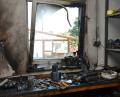 Bild: dob
Die Explosion in einer Garage im Waidhauser Ortsteil Reichenau ließ sogar ein Fenster bersten.