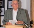 Bild: TU
Dr. Wolf-Dieter Hamperl bei seinem Vortrag im Stadtmuseum. Auch der Chirurg und ehemalige Chefarzt ist mit seiner Familie aus Tachau vertrieben worden.