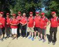 Bild: JZK
Sportwart Alfons Foitzik (rechts) gratuliert den acht erfolgreichen Vitalsportlern Günter Niewolik, Helmut Porsch, Hermann Weismeier, Andreas Jasinski, Josef Wagner, Regina Lenk, Georg Wagner und Hans-Jürgen Breuer (von rechts).