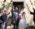 Bild: kro
Nadine Keiner und Matthias Fischer haben in der Allerheiligenkirche geheiratet.