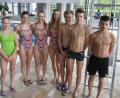 Bild: RBG
Sieben Aktive des Tirschenreuther Schwimm-Clubs konnten sich in diesem Jahr für die Bayerischen Jugendmeisterschaften qualifizieren: (von links) Daria Codlova, Kathrin Bachmeier, Viktoria Bogner, Carina Bönisch, Fynn Legat, Kilian Züllich und Leon Ducheck.