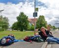 Bild: Petra Hartl
Christian und Sascha aus Siegburg genießen die Ruhe vor dem G.O.N.D.-Festival.