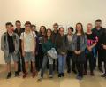 Bild: exb
Die Mittelschüler beim Besuch in München. die damit Zeitgeschichte einmal anders erleben durften.