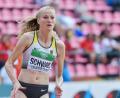Bild: Iris Hensel
Corinna Schwab im Vorlauf über die 200 Meter bei der Leichtathletik-Weltmeisterschaft in Finnland.