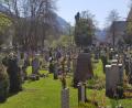 Bild: Kilian Pfeiffer/dpa
Der Friedhof der oberbayerischen Gemeinde Berchtesgaden.