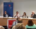 Bild: exb
Auf dem Podium steht die schwierige Lage der Kliniken in der Region zur Diskussion.