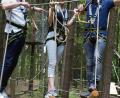 Bild: Sabrina Bauer
Bürgermeister Herrmann Falk, Viktoria Schwarz und Wolfgang Schwarz, Betriebsleiter der SC Monte Kaolino GmbH (von links), freuen sich, dass der neue Parcours im Waldhochseilgarten fertig ist.