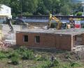 Bild: exb
Der Abriss erzeugt Raum für einen Neubau am Landratsamt..